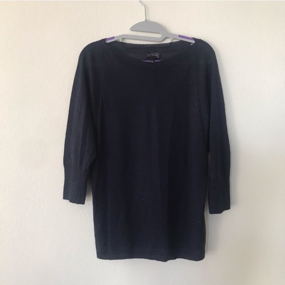 The Limited Tops - THE LIMITED LARGE NAVY BLUE BLOUSE TOP